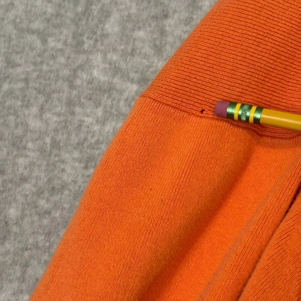Vintage Polo Ralph‎ Lauren Men's Orange Pullover Sweater Large Cotton Y2K Preppy